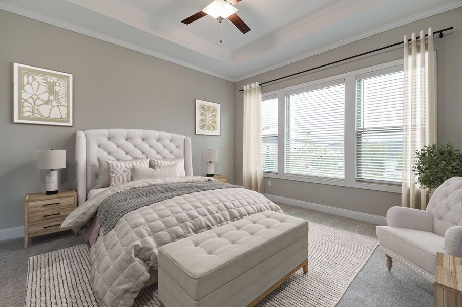 Furnished interior view inside a new home in Gatherings® at GreenHouse, Marietta (Image 7). Furnished interior view inside a new home in Gatherings® at GreenHouse, Marietta (Image 7).