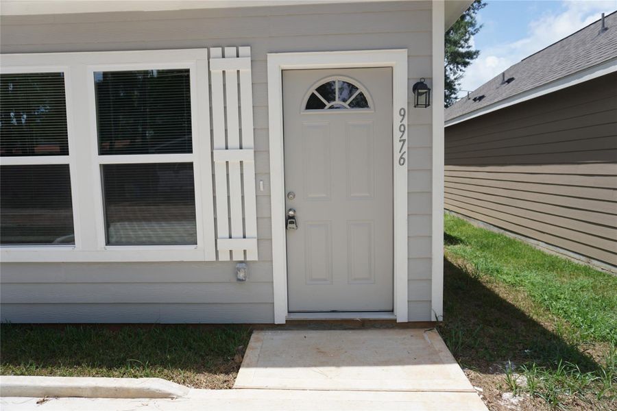 Exterior details and patio area of a home in , Willis (Image 3). Exterior details and patio area of a home in , Willis (Image 3).