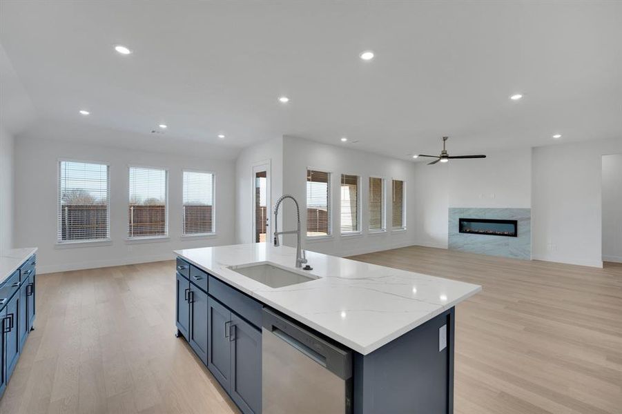 Furnished interior view inside a new home in Westside Preserve, Midlothian (Image 6).
