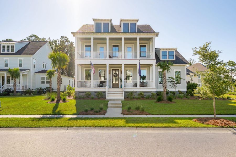 Front exterior of a new home in , Mount Pleasant, SC, highlighting curb appeal (Image 28).