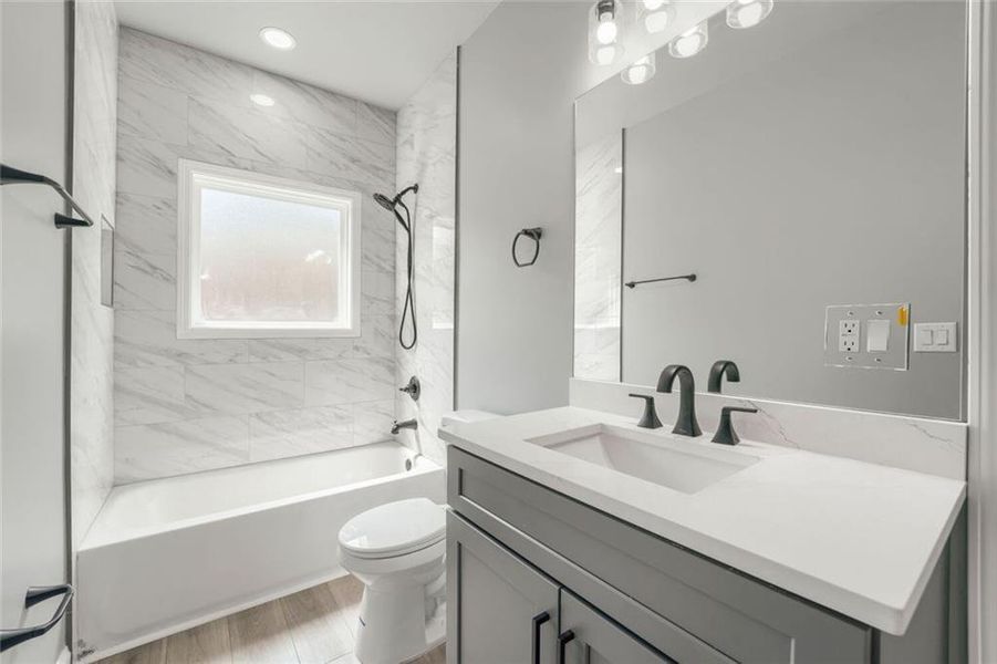 Furnished interior view inside a new home in , Atlanta (Image 9).