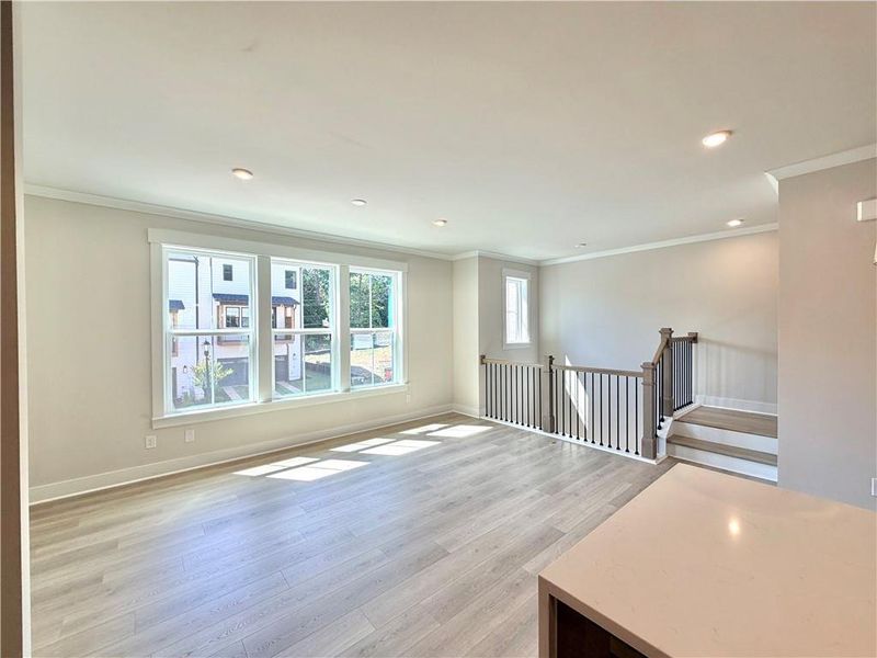 Spacious, unfurnished interior of a new home in The Groves at Myrtle, Roswell (Image 15).