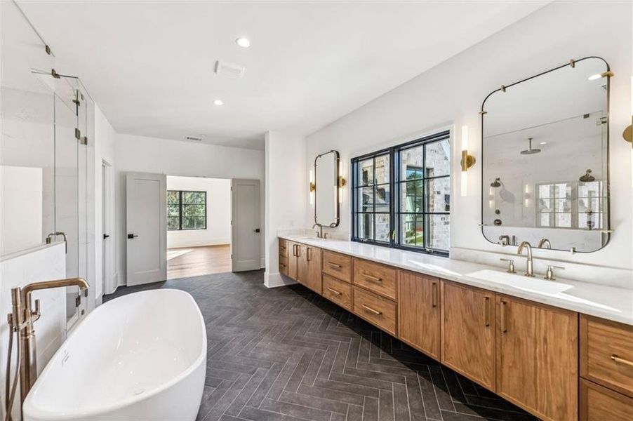 Furnished interior view inside a new home in , Atlanta (Image 11).