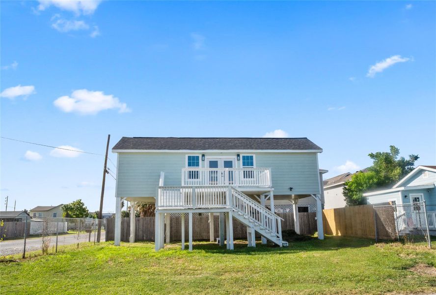 Exterior details and patio area of a home in , Galveston (Image 29). Exterior details and patio area of a home in , Galveston (Image 29).
