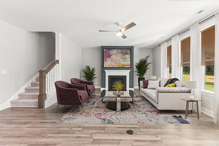Representative furnished interior of a home built from the The Whitley by RobuckHomes in Baylee Ridge, Selma (Image 12). Representative furnished interior of a home built from the The Whitley by RobuckHomes in Baylee Ridge, Selma (Image 12).