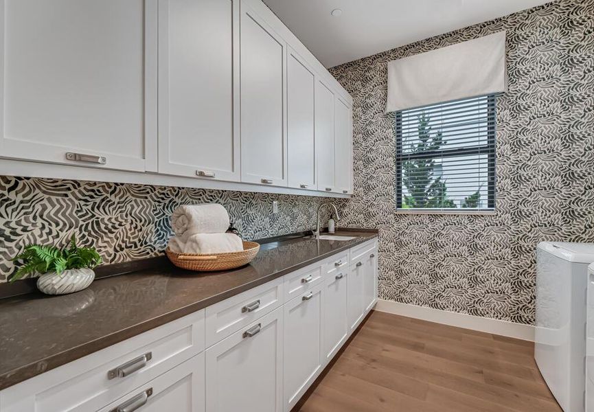 Furnished interior view inside a new home in Apex at Avenir, Palm Beach Gardens (Image 69).