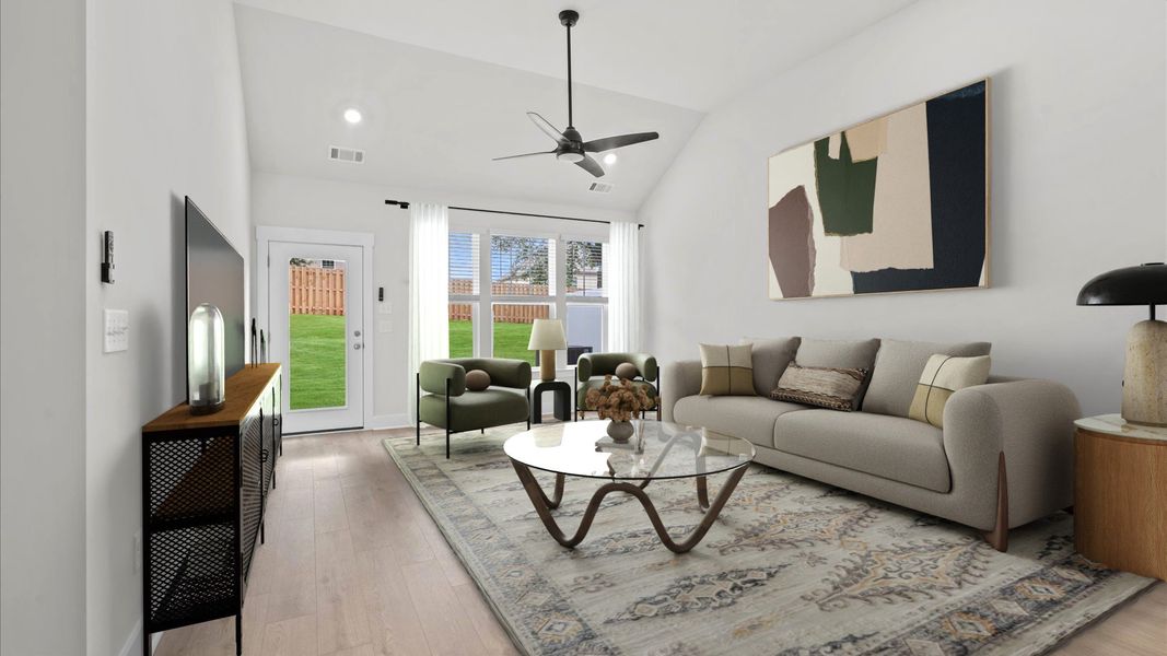 Furnished interior view inside a new home in Aspen Ridge, Lyman (Image 27).