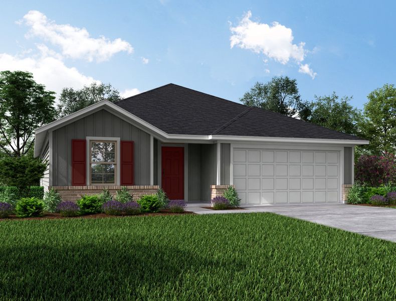 Representative exterior photo of a completed home built from the Teton by Beazer Homes in Sunrise Cove, Texas City, TX (Image 15). Representative exterior photo of a completed home built from the Teton by Beazer Homes in Sunrise Cove, Texas City, TX (Image 15).