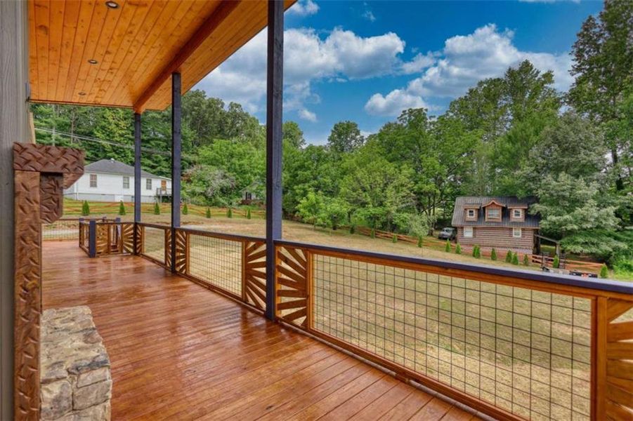Exterior details and patio area of a home in , Blue Ridge (Image 43).
