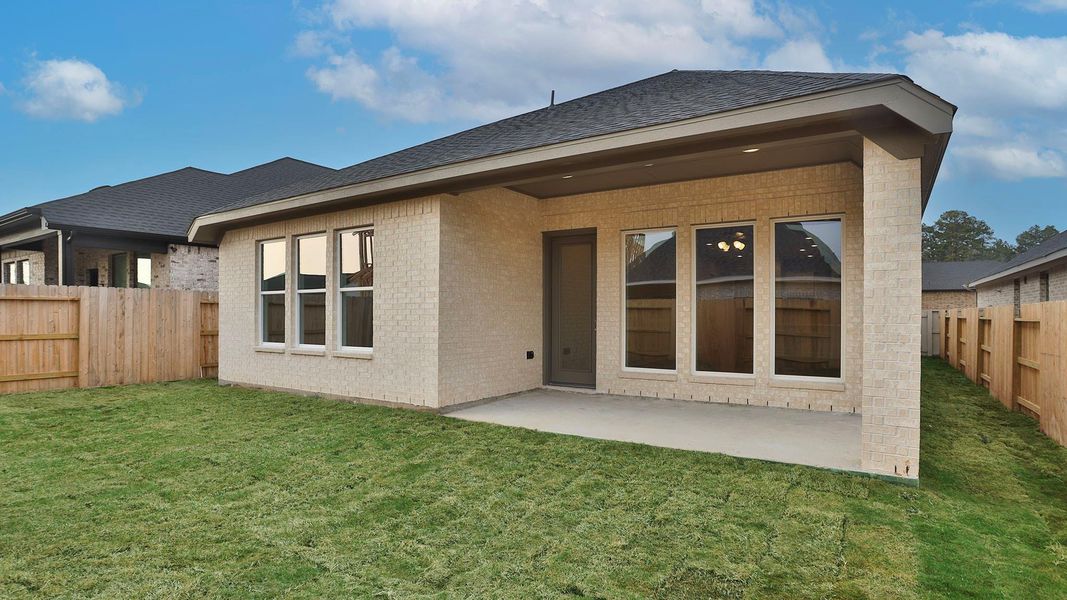 Exterior details and patio area of a home in Audubon, Magnolia (Image 3).