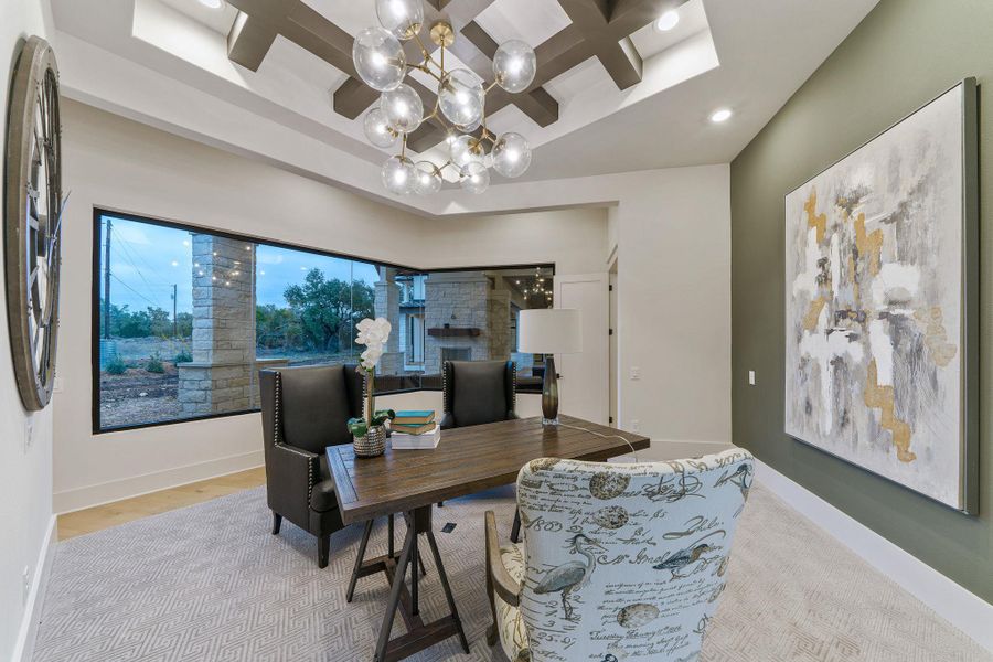 Furnished interior view inside a new home in , Johnson City (Image 15).