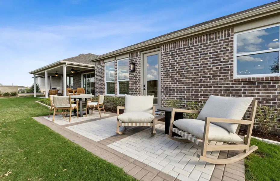 Exterior details and patio area of a home in Del Webb at Legacy Hills, Celina (Image 2).