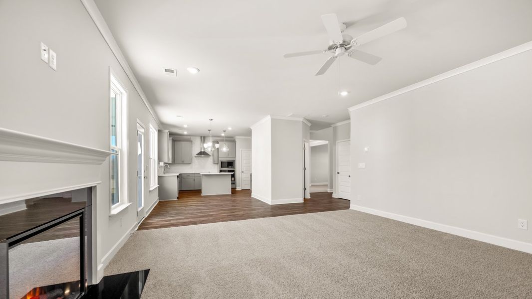 Representative unfurnished interior of a home built from the Packard by D.R. Horton in Evergreen Crossing, Locust Grove (Image 27).