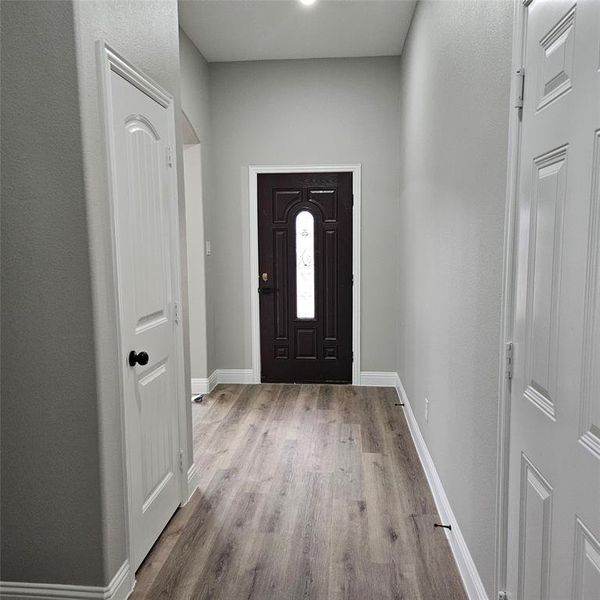 Entryway with light
