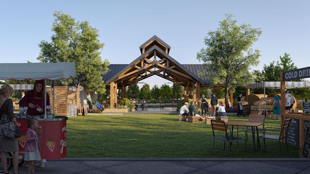 Surrounding community with a lawn and a patio area Surrounding community with a lawn and a patio area