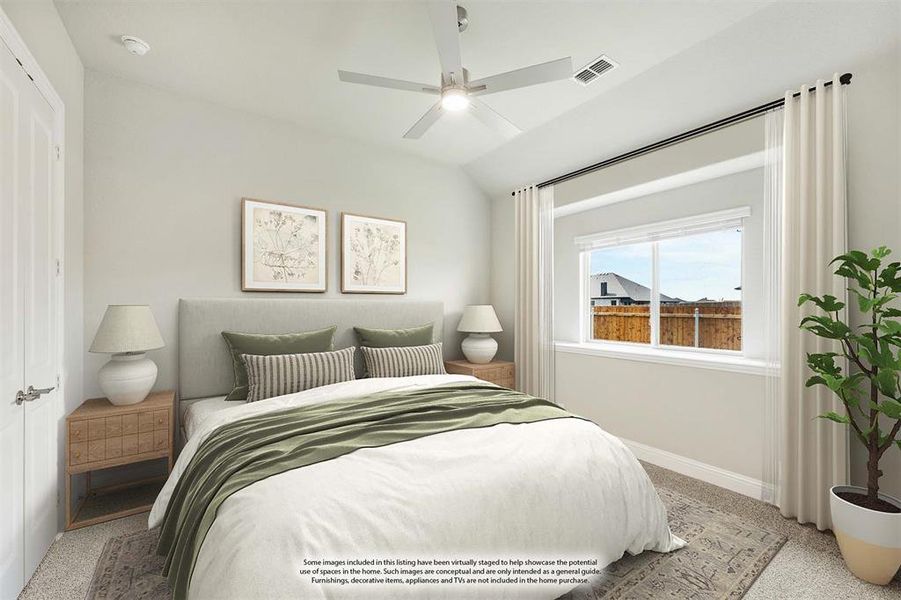 Furnished interior view inside a new home in Ridgepoint, Midlothian (Image 7).