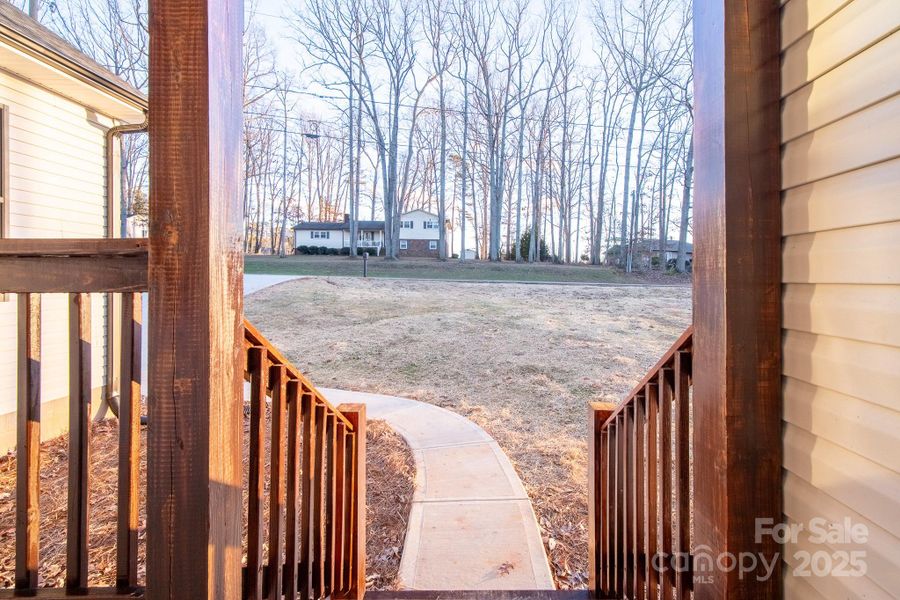 view from the front door