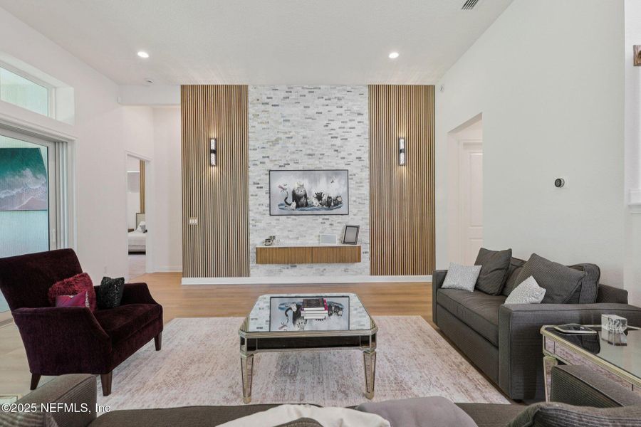 Furnished interior view inside a new home in Tamaya, Jacksonville (Image 13). Furnished interior view inside a new home in Tamaya, Jacksonville (Image 13).