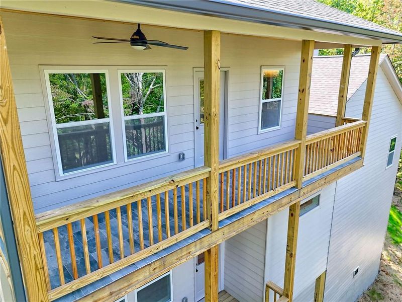 Exterior details and patio area of a home in , Clayton (Image 54).