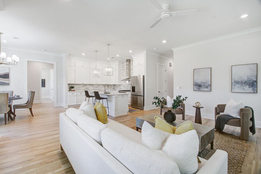 Furnished interior view inside a new home in , Mount Pleasant (Image 9).