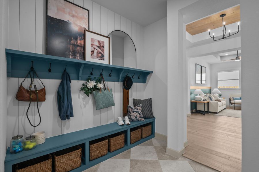 Representative furnished interior of a home built from the The Lotus by David Weekley Homes in Colton 65' Homesites, Montgomery (Image 5). Representative furnished interior of a home built from the The Lotus by David Weekley Homes in Colton 65' Homesites, Montgomery (Image 5).