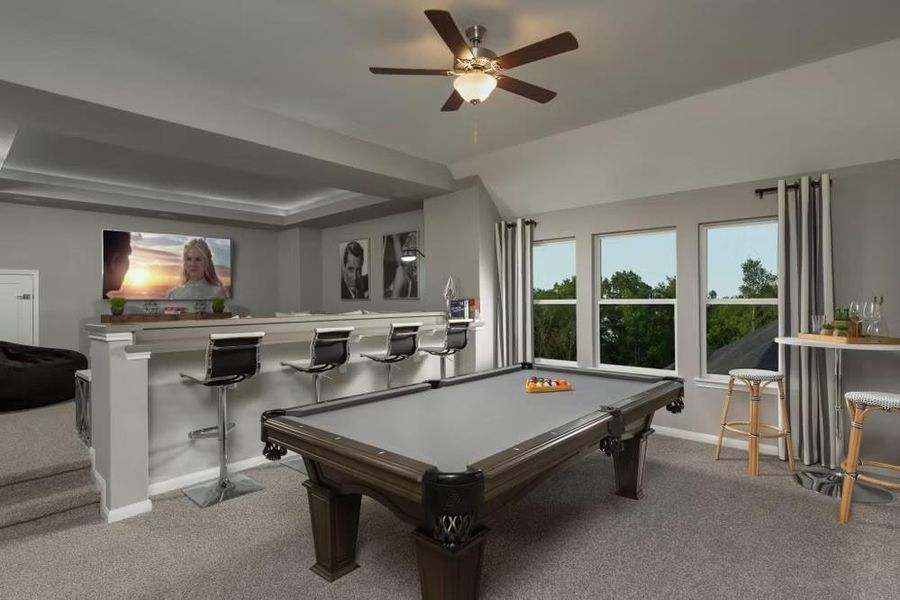 Furnished interior view inside a new home in Valencia, Manvel (Image 5).