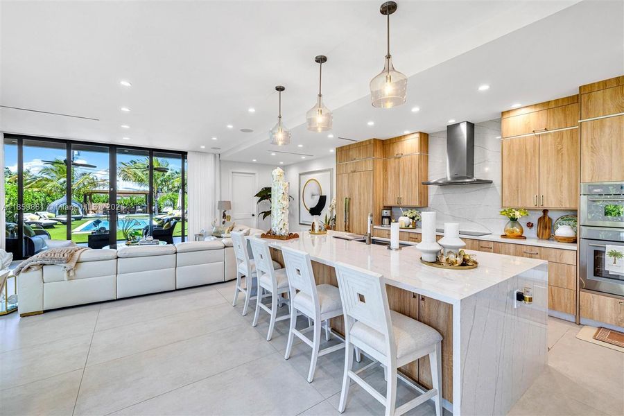Furnished interior view inside a new home in , Miami (Image 10).