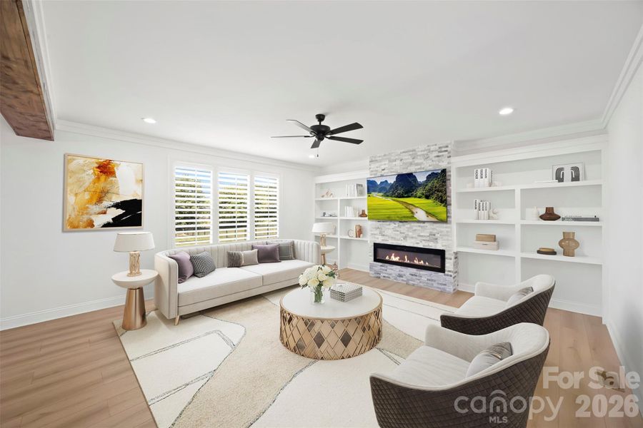 Furnished interior view inside a new home in , Kings Mountain (Image 10).