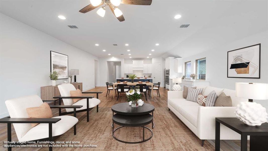 Furnished interior view inside a new home in Trinity Falls 50', McKinney (Image 7). Furnished interior view inside a new home in Trinity Falls 50', McKinney (Image 7).