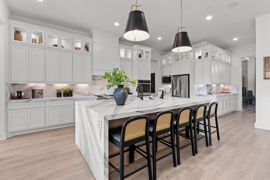 Furnished interior view inside a new home in Caliza Reserve, Boerne (Image 12).