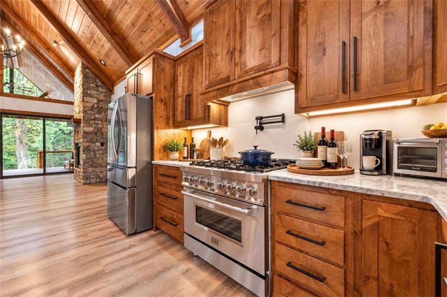 Furnished interior view inside a new home in , Ellijay (Image 8).