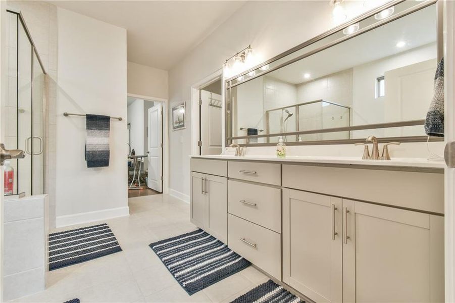 Furnished interior view inside a new home in , Hoschton (Image 22).