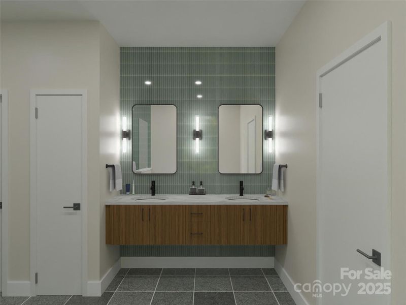 Furnished interior view inside a new home in , Charlotte (Image 7).