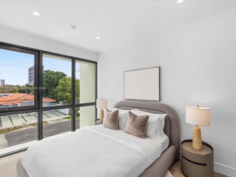 Furnished interior view inside a new home in , Miami (Image 12).