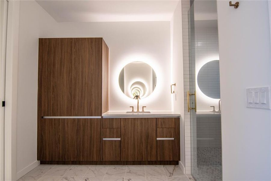 Furnished interior view inside a new home in , St. Petersburg (Image 9).