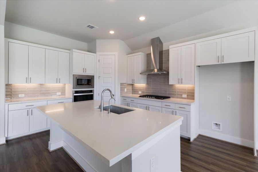 Furnished interior view inside a new home in The Grove at Vintage Oaks, New Braunfels (Image 6).