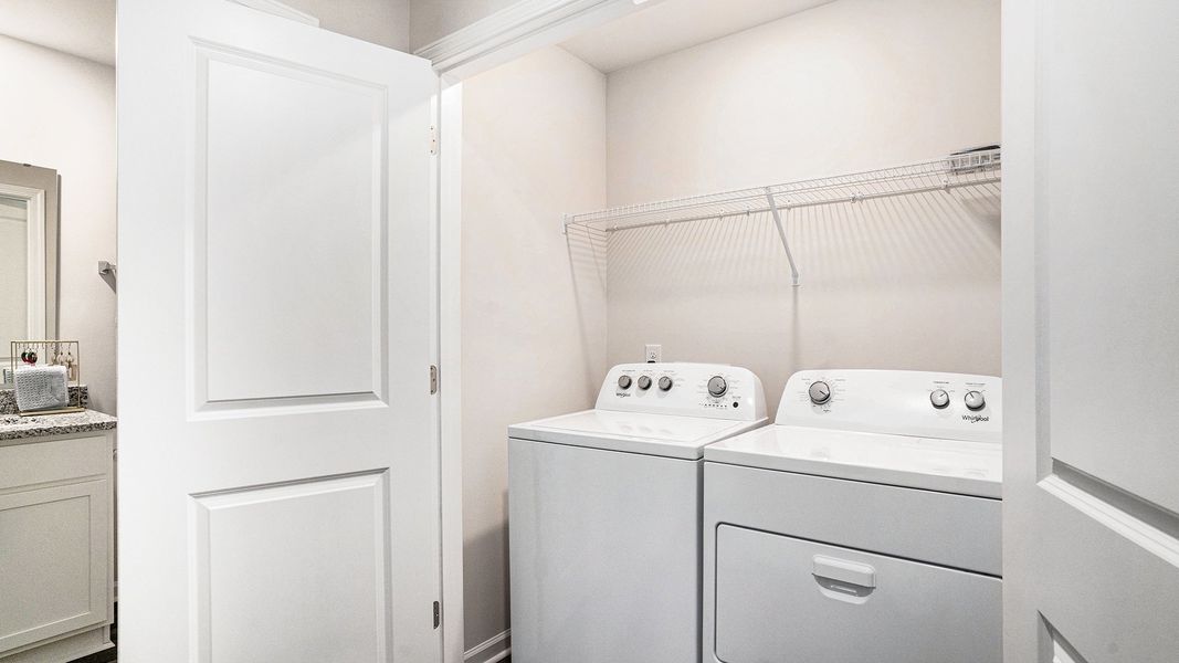 Furnished interior view inside a new home in The Townes at Amber Bluff, Conway (Image 20).