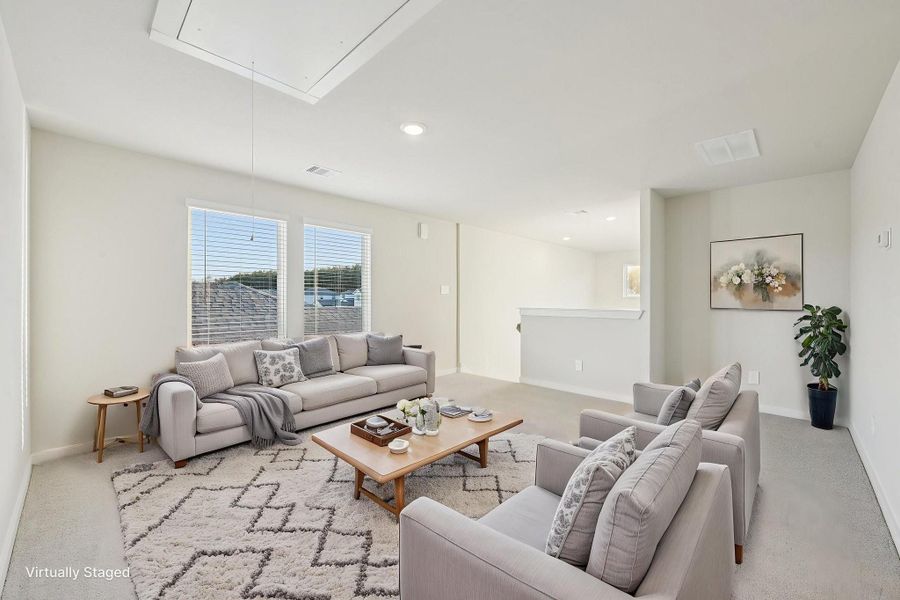 Furnished interior view inside a new home in Landing Meadows - Traditional Series, New Caney (Image 9). Furnished interior view inside a new home in Landing Meadows - Traditional Series, New Caney (Image 9).