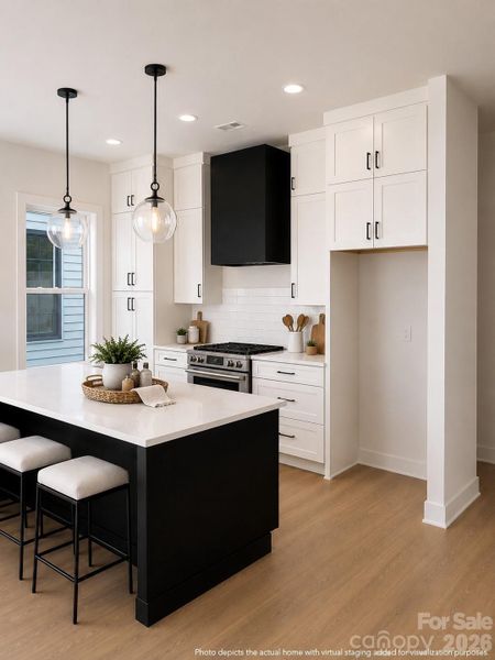 Furnished interior view inside a new home in , Charlotte (Image 8).