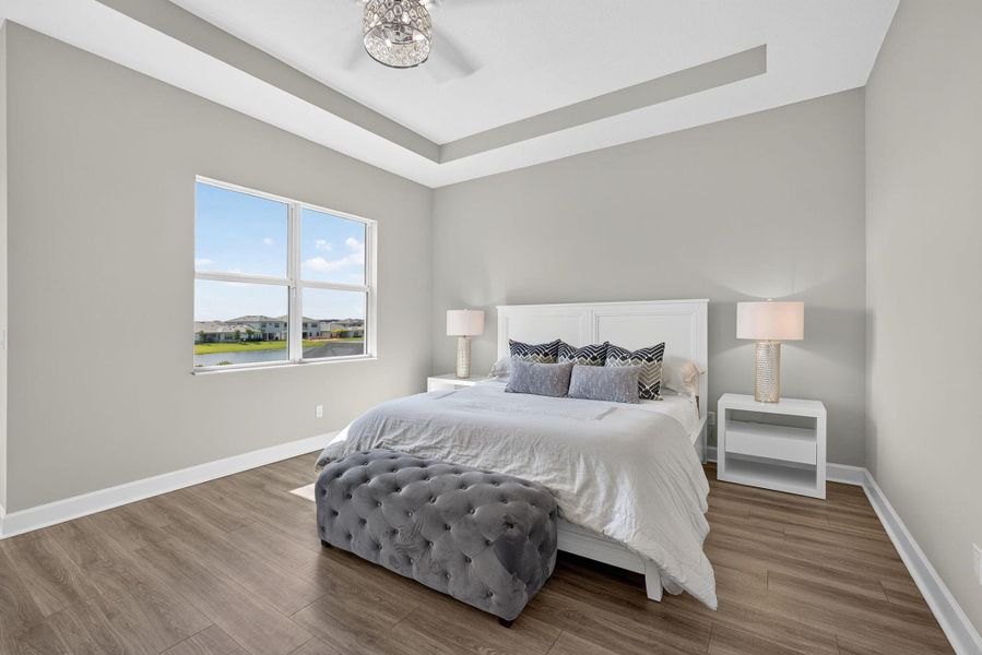 Furnished interior view inside a new home in , The Acreage (Image 42).