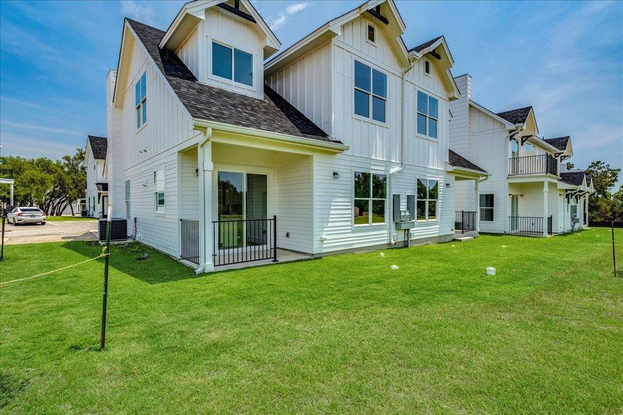 Back of building Back of building