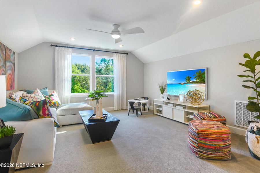 Furnished interior view inside a new home in , Palm Coast (Image 16).