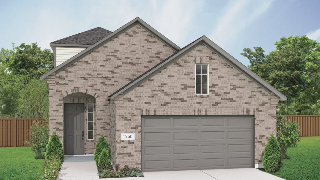 Representative exterior photo of a completed home built from the Latitude by DRB Homes in Prominence Journey, San Antonio, TX (Image 7).