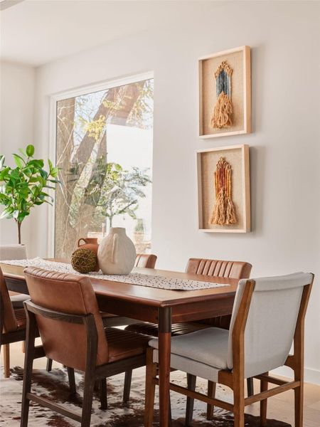 Living room with recessed lighting and light wood-style flooring