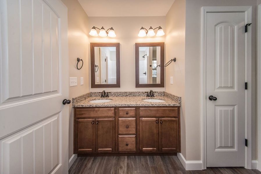 Representative furnished interior of a home built from the Inman by Enchanted Homes in Hampshire Heights, Moore (Image 12).