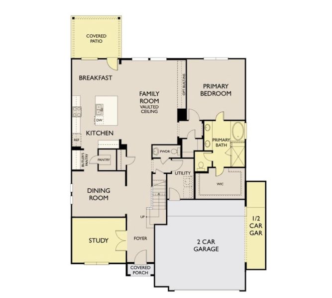 2D floor plan layout of this home in Cedar Pointe, Crosby, TX (Image 2). 2D floor plan layout of this home in Cedar Pointe, Crosby, TX (Image 2).