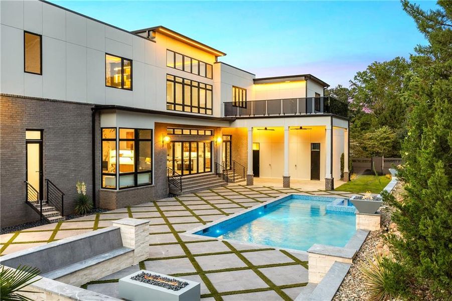 Front exterior of a new home in , Marietta, GA, highlighting curb appeal (Image 20).