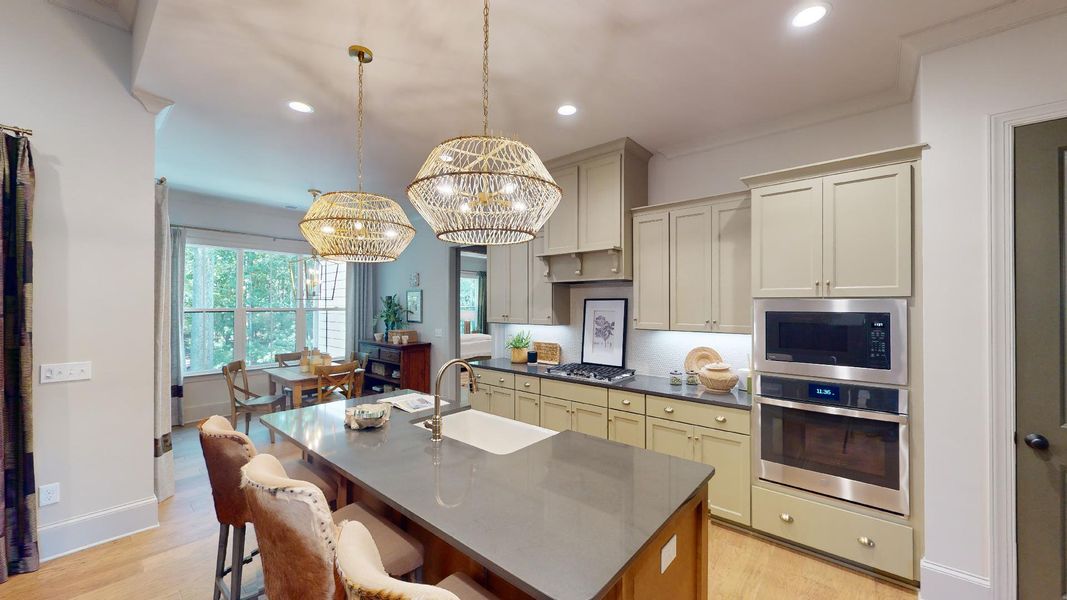 Representative furnished interior of a home built from the Grayson by Niblock Homes in Saddlehorn, Troutman (Image 4).