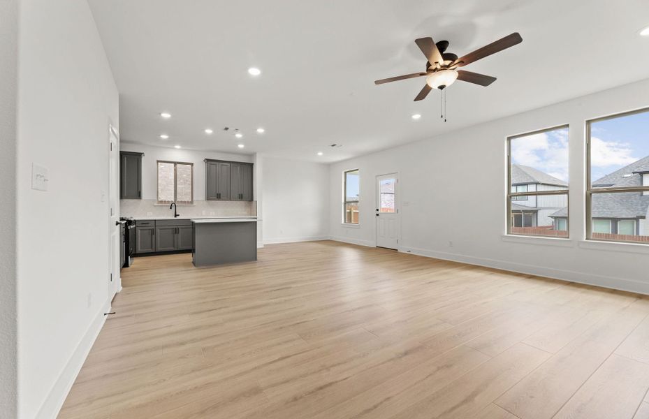 Spacious, unfurnished interior of a new home in Saddleback at Santa Rita Ranch, Liberty Hill (Image 37). Spacious, unfurnished interior of a new home in Saddleback at Santa Rita Ranch, Liberty Hill (Image 37).