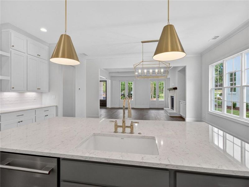 Furnished interior view inside a new home in , Suwanee (Image 15).